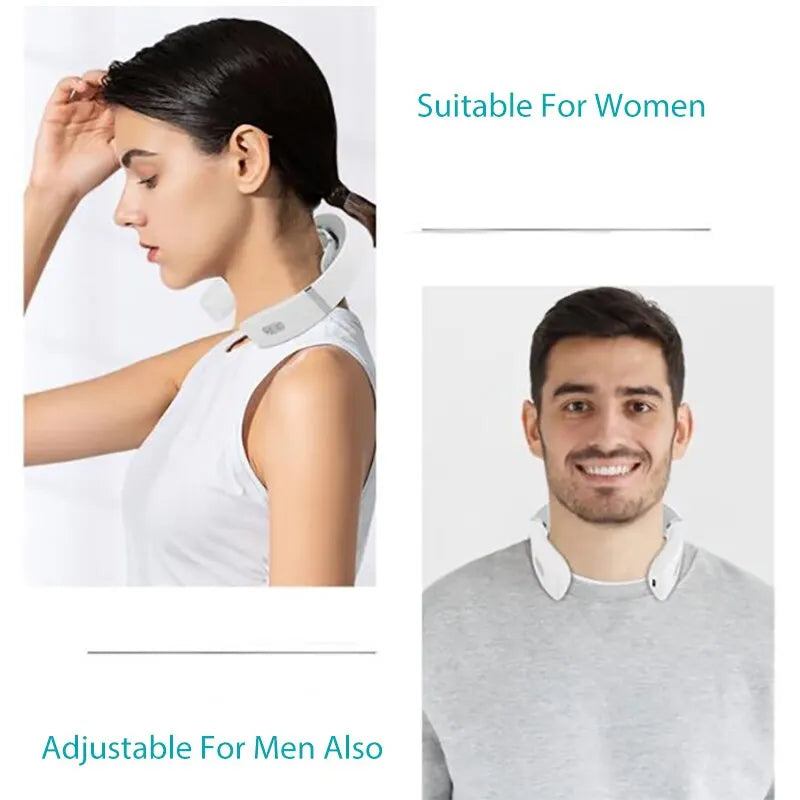 "Cervical Neck and Shoulder Massager - Deep Tissue Massage with RoHS Certified Safety & Durable ABS/TPR Construction"