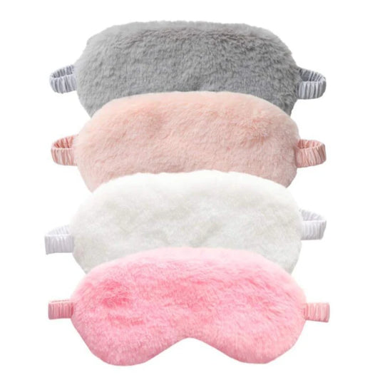 Cute Plush Sleeping Mask 😴 | Soft Love Cloud Eye Cover for Relaxed Sleep & Naps