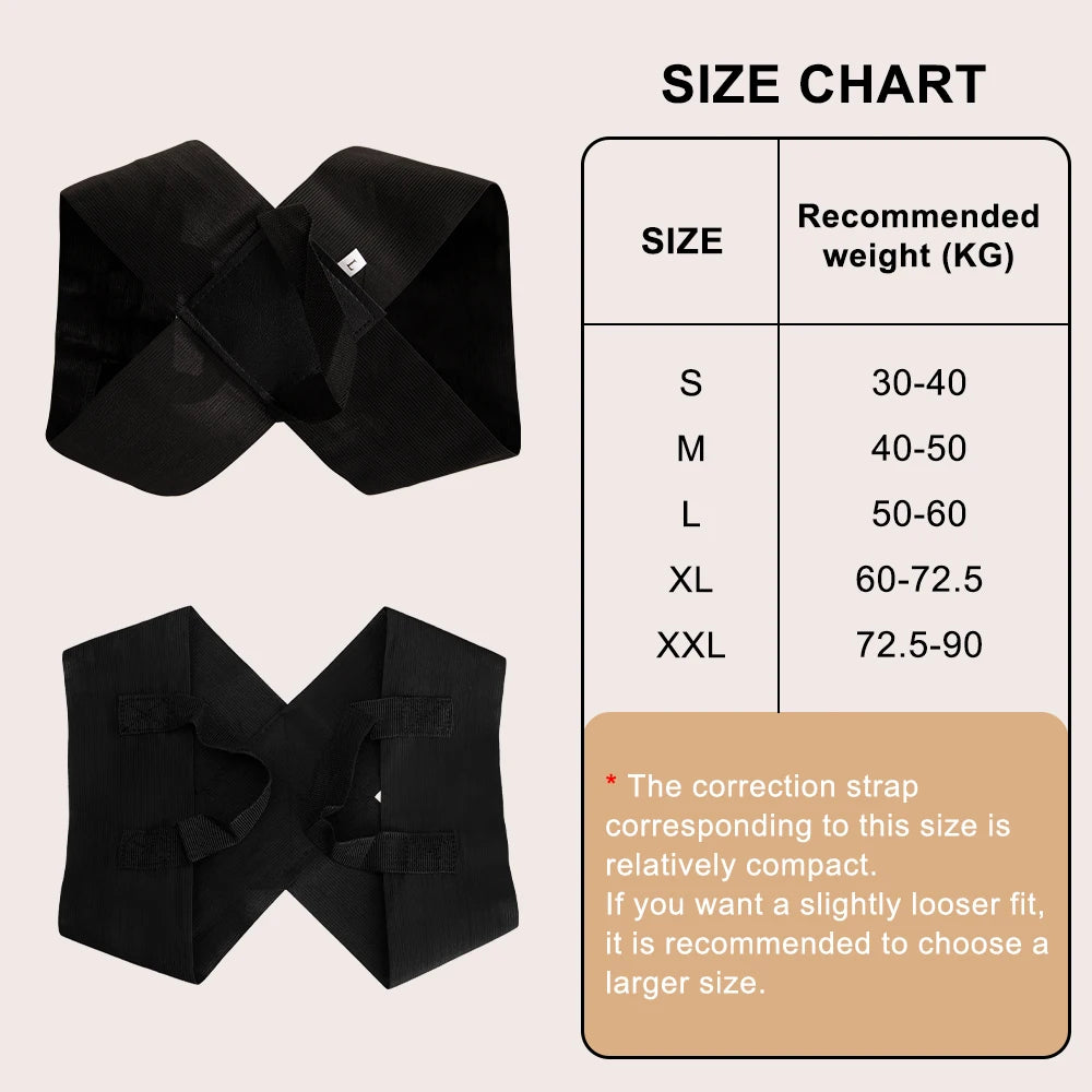 Back Posture Corrector Belt Adjustable Upper Back Shoulder