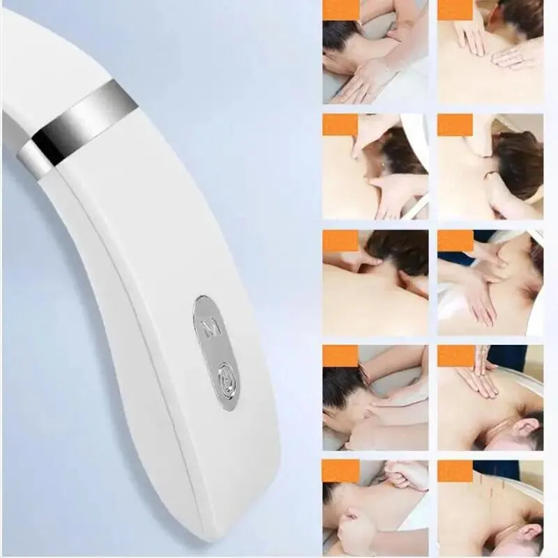 "Cervical Neck and Shoulder Massager - Deep Tissue Massage with RoHS Certified Safety & Durable ABS/TPR Construction"