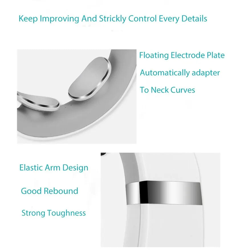 "Cervical Neck and Shoulder Massager - Deep Tissue Massage with RoHS Certified Safety & Durable ABS/TPR Construction"