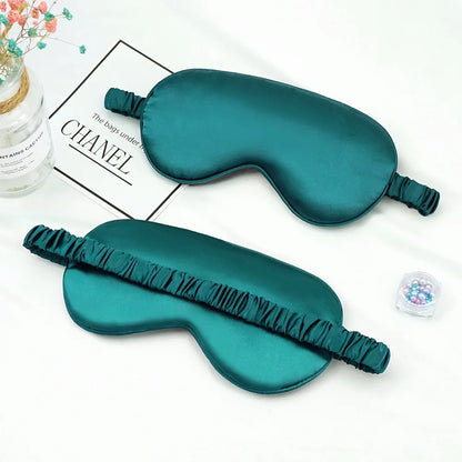Luxury Silk-Feel Sleep Mask – Soft Light-Blocking Eye Cover for Restful Sleep & Travel