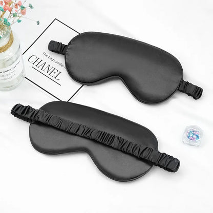 Luxury Silk-Feel Sleep Mask – Soft Light-Blocking Eye Cover for Restful Sleep & Travel