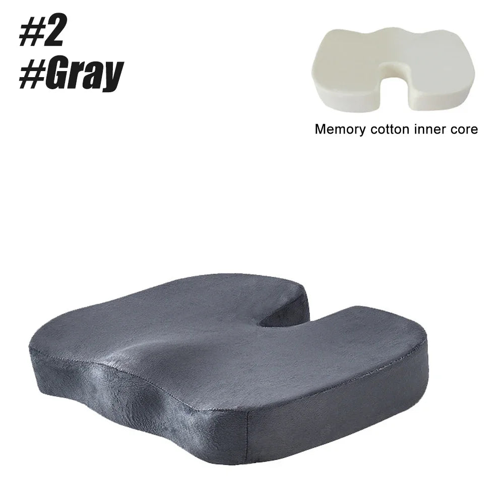 Memory Foam Coccyx Seat Cushion | Tailbone & Posture Support Pillow