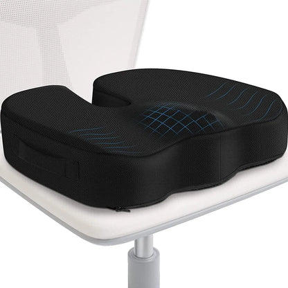 Memory Foam Coccyx Seat Cushion | Tailbone & Posture Support Pillow