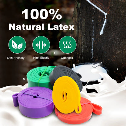 ProFlex Resistance Bands Set – 5–120lbs Power Bands for Strength, Boxing & Fitness Training