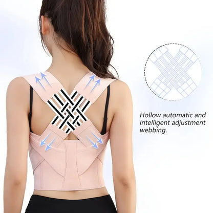 Premium Adjustable Back Posture Corrector for Men & Women – Ergonomic Shoulder & Spine Alignment Brace