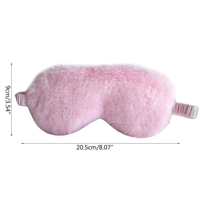 Cute Plush Sleeping Mask 😴 | Soft Love Cloud Eye Cover for Relaxed Sleep & Naps