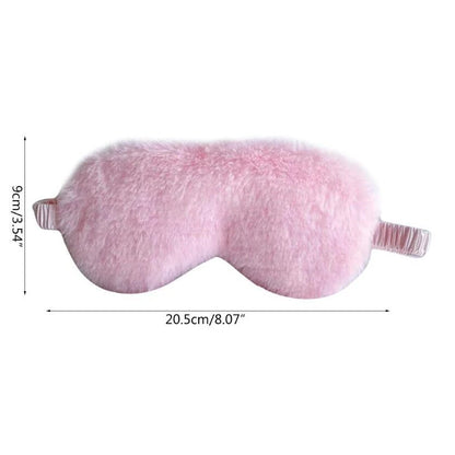Cute Plush Sleeping Mask 😴 | Soft Love Cloud Eye Cover for Relaxed Sleep & Naps