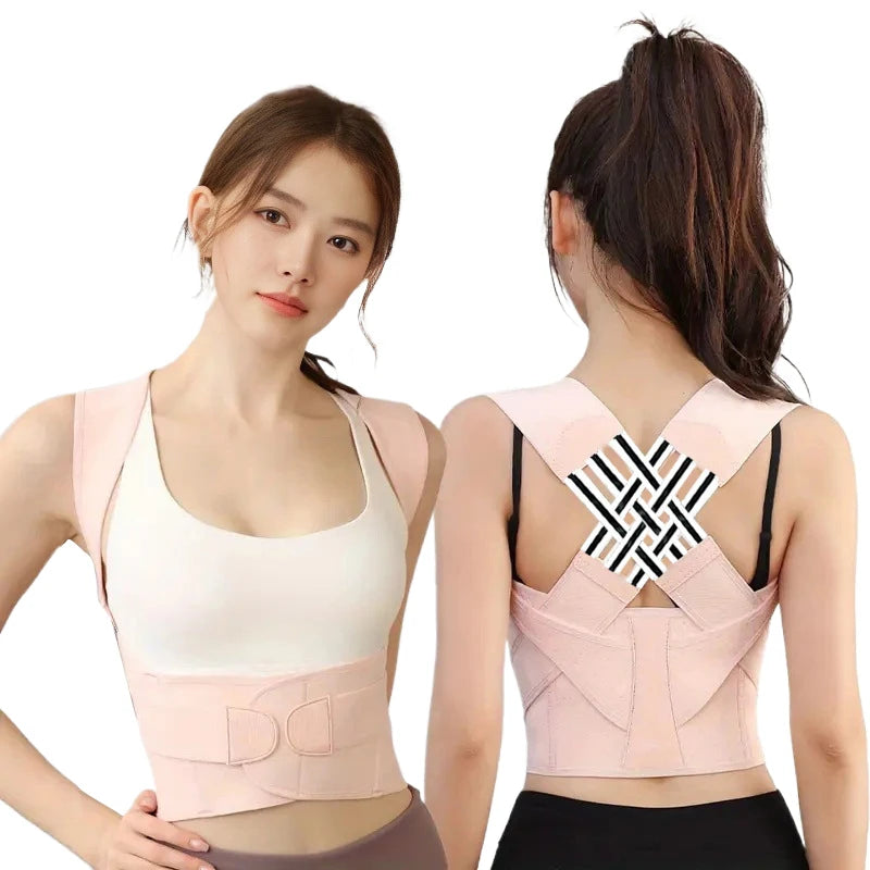 Premium Adjustable Back Posture Corrector for Men & Women – Ergonomic Shoulder & Spine Alignment Brace