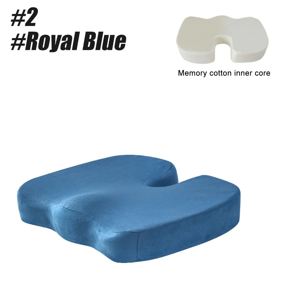 Memory Foam Coccyx Seat Cushion | Tailbone & Posture Support Pillow