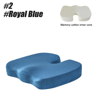Memory Foam Coccyx Seat Cushion | Tailbone & Posture Support Pillow