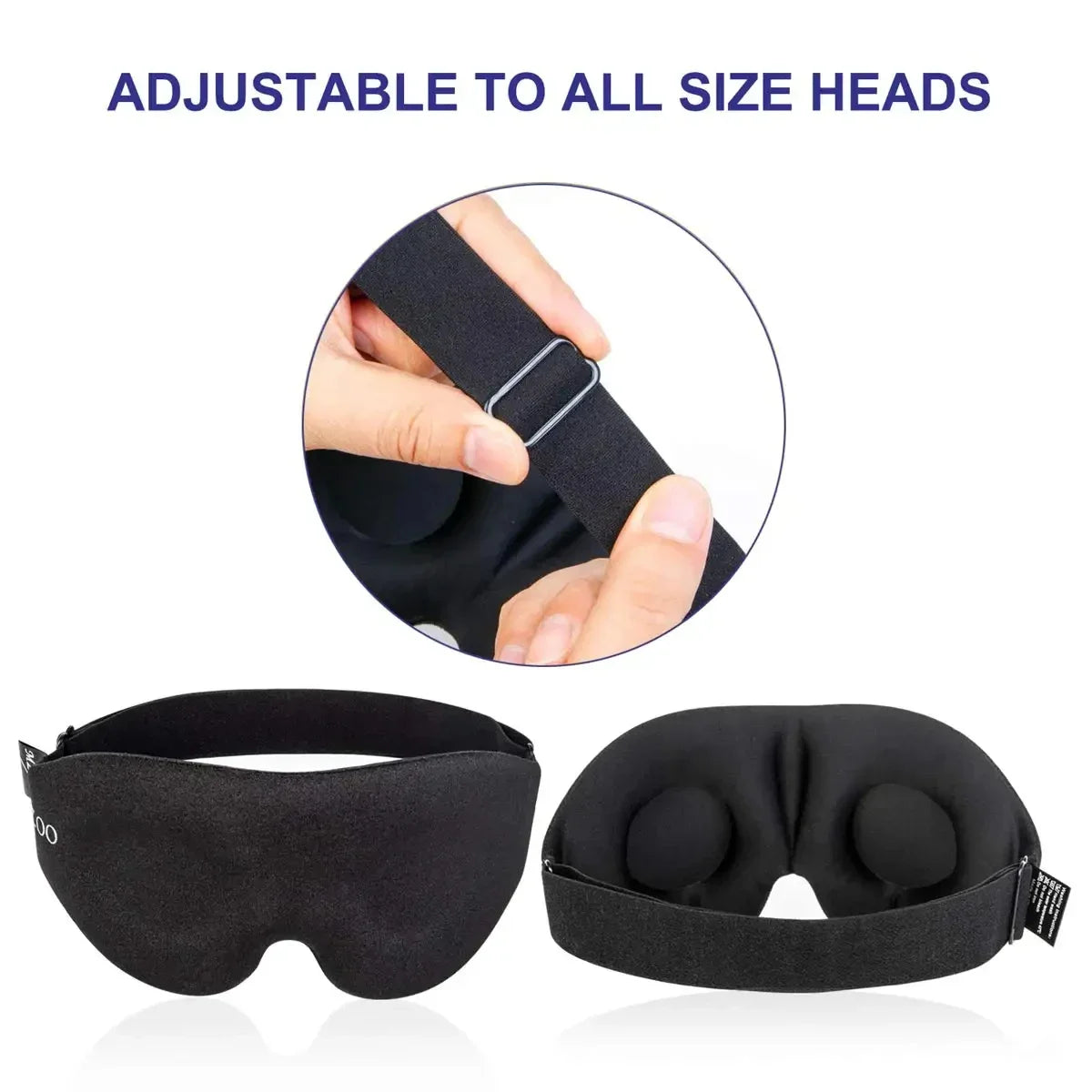 3D Contoured Eye Mask | Light-Blocking Sleep Mask for Men & Women