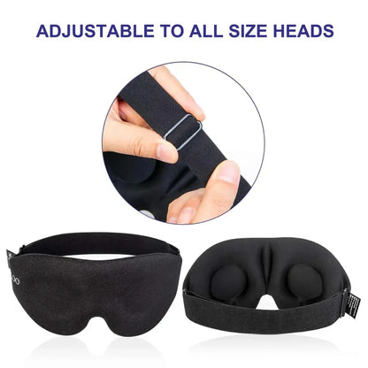3D Contoured Eye Mask | Light-Blocking Sleep Mask for Men & Women