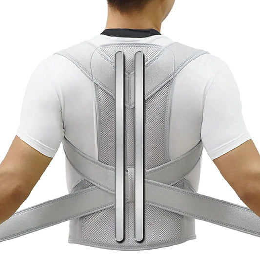 Premium Upper Back Posture Corrector – Adjustable Clavicle & Shoulder Support Brace for Men & Women
