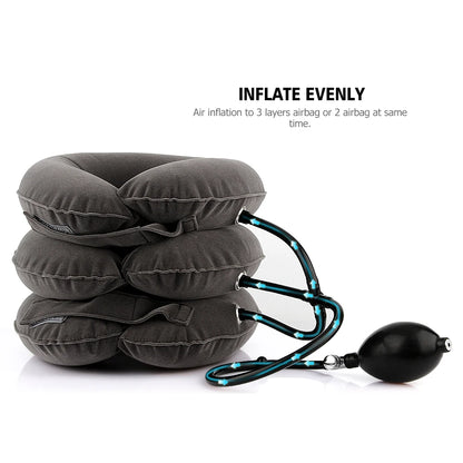Inflatable Neck Traction Pillow – Cervical Relief & Posture Corrector