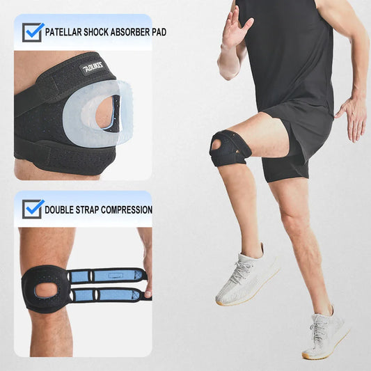 AOLIKES Patella Knee Brace – Adjustable Compression Support for Pain Relief, Sports & Recovery