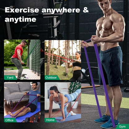 ProFlex Resistance Bands Set – 5–120lbs Power Bands for Strength, Boxing & Fitness Training