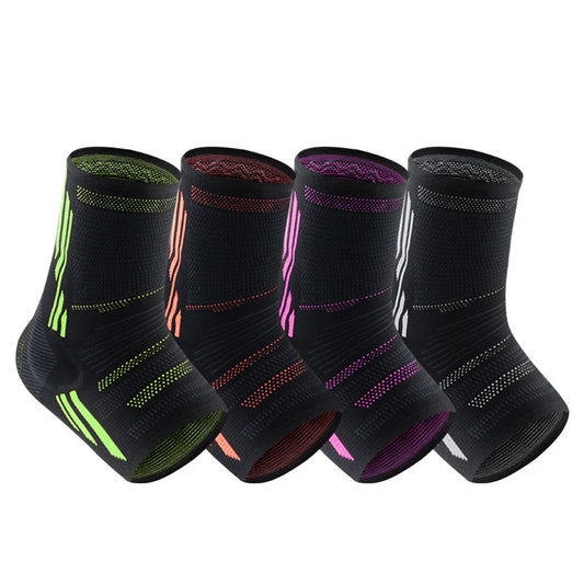 "1Pc Ankle Compression Sleeve with Silicone Gel – Toeless Support Sock for Heel & Arch Pain Relief (Unisex)"