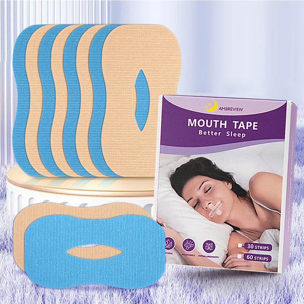 Anti-Snoring Mouth Strips - Sleep Breathing Correction Tape for Adults & Kids