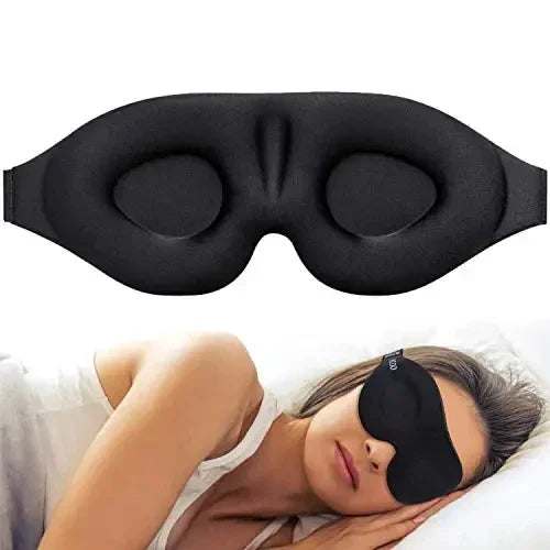 3D Contoured Eye Mask | Light-Blocking Sleep Mask for Men & Women