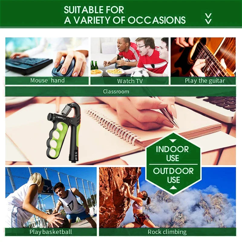 Adjustable Hand Grip Strengthener – Muscle Builder & Rehabilitation Trainer 5–150KG