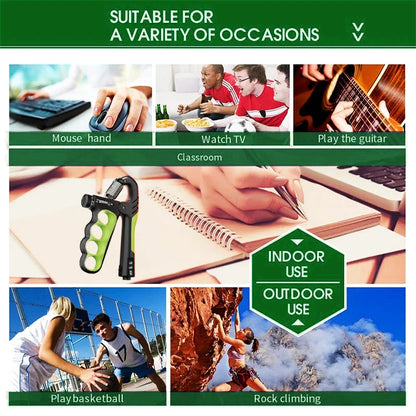 Adjustable Hand Grip Strengthener – Muscle Builder & Rehabilitation Trainer 5–150KG