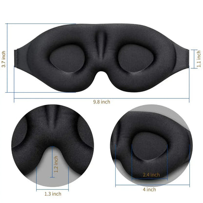 3D Contoured Eye Mask | Light-Blocking Sleep Mask for Men & Women