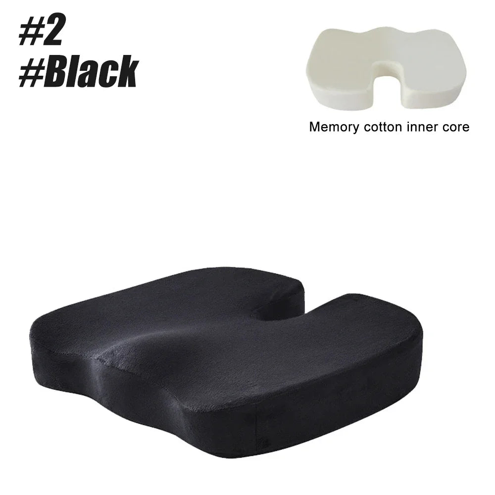 Memory Foam Coccyx Seat Cushion | Tailbone & Posture Support Pillow