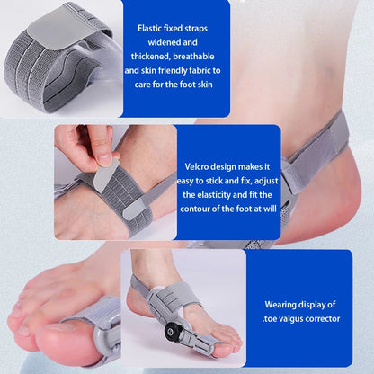 Adjustable Bunion Corrector | Toe Separator & Hallux Valgus Brace