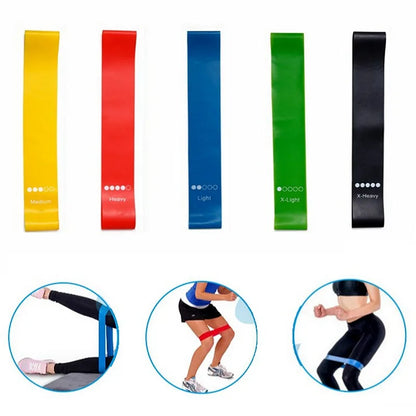 TPE Resistance Bands Set – 5-Level Workout & Yoga Fitness Loops for Strength, Toning & Flexibility
