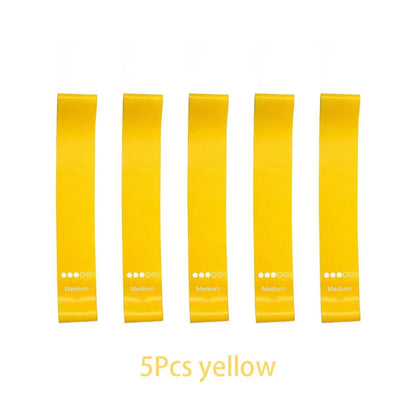 TPE Resistance Bands Set – 5-Level Workout & Yoga Fitness Loops for Strength, Toning & Flexibility