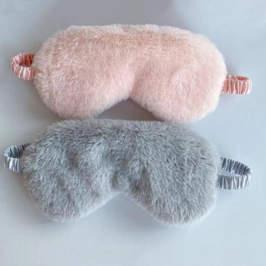 Cute Plush Sleeping Mask 😴 | Soft Love Cloud Eye Cover for Relaxed Sleep & Naps