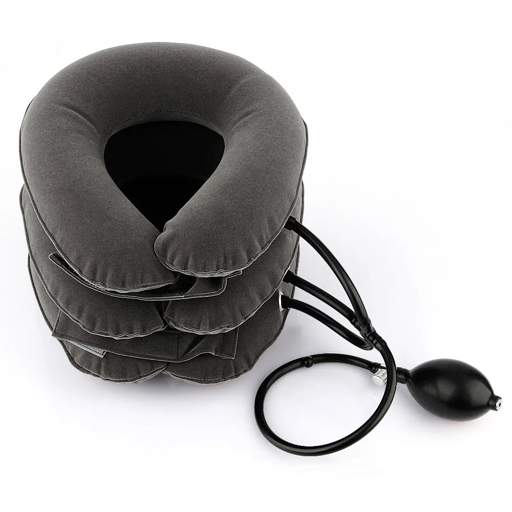 Inflatable Neck Traction Pillow – Cervical Relief & Posture Corrector