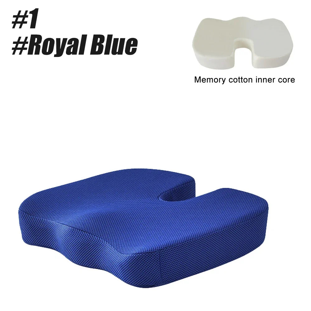 Memory Foam Coccyx Seat Cushion | Tailbone & Posture Support Pillow