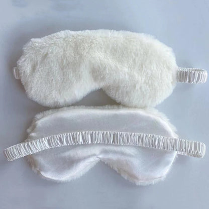 Cute Plush Sleeping Mask 😴 | Soft Love Cloud Eye Cover for Relaxed Sleep & Naps