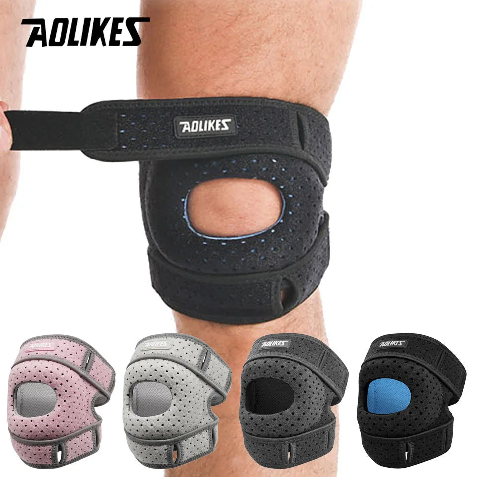 AOLIKES Patella Knee Brace – Adjustable Compression Support for Pain Relief, Sports & Recovery